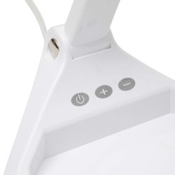 LED magnifying lamp with light, white, MAULiris