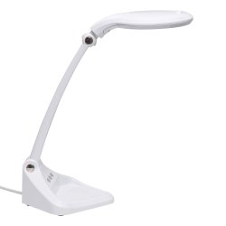 LED magnifying lamp with light, white, MAULiris