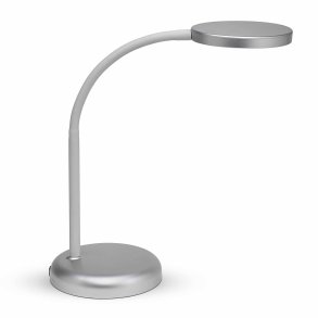 LED table lamp with flexible arm, silver, MAULjoy