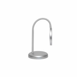 LED table lamp with flexible arm, silver, MAULjoy