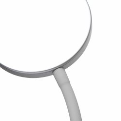 LED table lamp with flexible arm, silver, MAULjoy