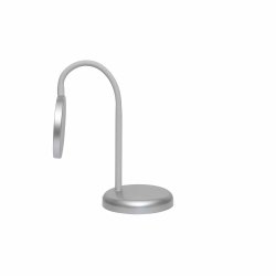 LED table lamp with flexible arm, silver, MAULjoy