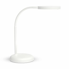LED table lamp with flexible arm, white, MAULjoy