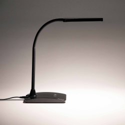 LED touch table lamp, black, MAULpearly