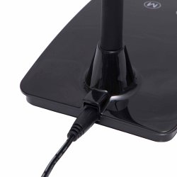 LED touch table lamp, black, MAULpearly