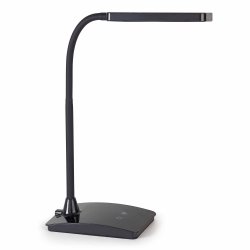 LED touch table lamp, black, MAULpearly
