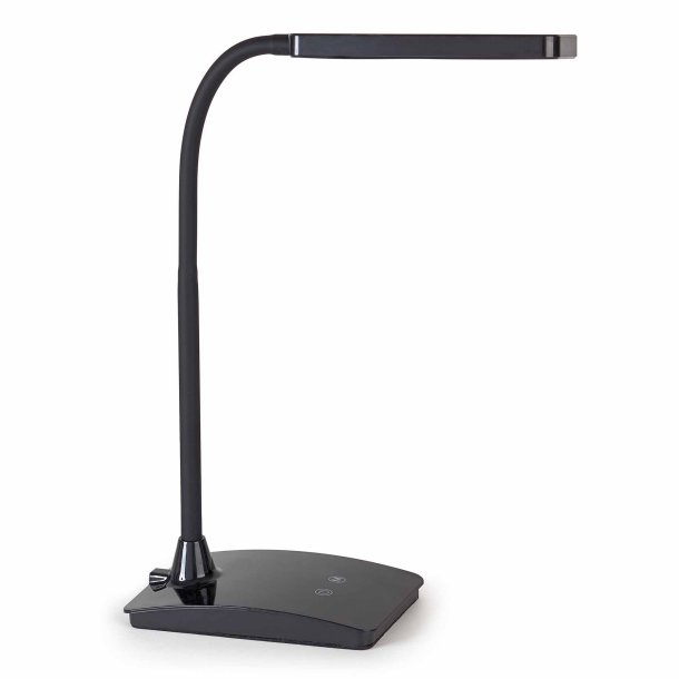 LED touch table lamp, black, MAULpearly