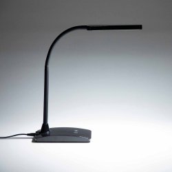 LED touch table lamp, black, MAULpearly