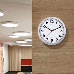 Radio-controlled Wall Clock Silver MAULstep �30 cm