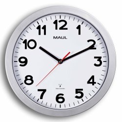 Radio-controlled Wall Clock Silver MAULstep �30 cm