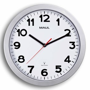 Radio-controlled Wall Clock Silver MAULstep �30 cm