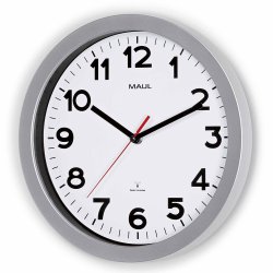 Radio-controlled Wall Clock Silver MAULstep �30 cm