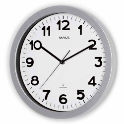 Radio-controlled Wall Clock Silver MAULstep �35 cm