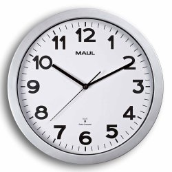 Radio-controlled Wall Clock Silver MAULstep �35 cm