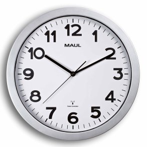 Radio-controlled Wall Clock Silver MAULstep �35 cm