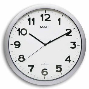 Radio-controlled Wall Clock Silver MAULstep �40 cm