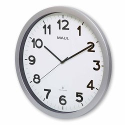 Radio-controlled Wall Clock Silver MAULstep �40 cm