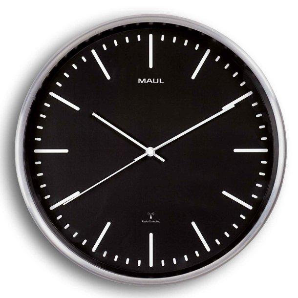 Radio-Controlled Wall Clock Black MAULfly �30.5 cm