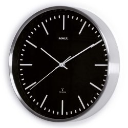 Radio-Controlled Wall Clock Black MAULfly �30.5 cm