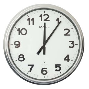 Radio-Controlled Wall Clock Silver MAULride �61 cm