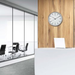 Radio Controlled Wall Clock White MAULfly �30.5 cm