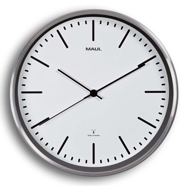 Radio Controlled Wall Clock White MAULfly �30.5 cm
