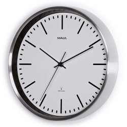Radio Controlled Wall Clock White MAULfly �30.5 cm