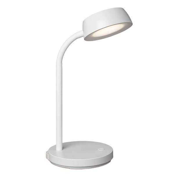 Small LED table lamp, white, MAULabby