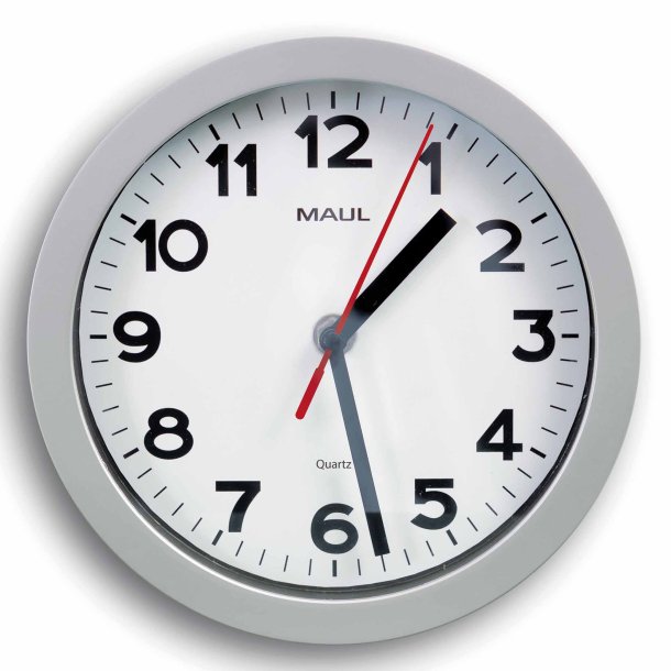 Wall clock Silver MAULstep �20 cm