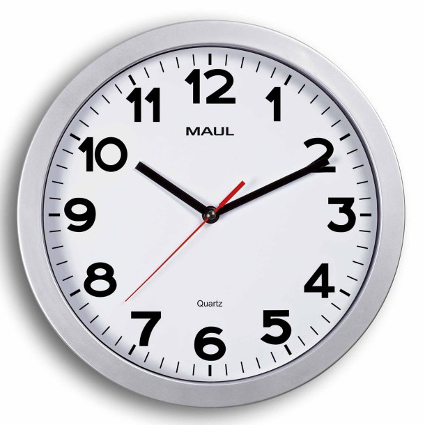 Wall clock Silver MAULstep �30 cm