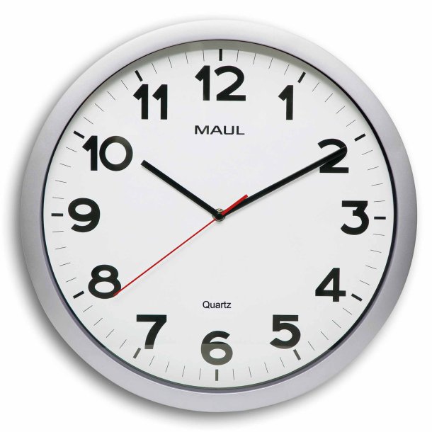 Wall clock Silver MAULstep �40 cm