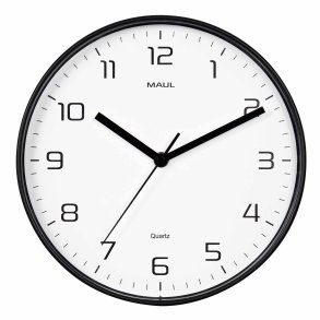 Wall clock, black MAULdrip �25 cm