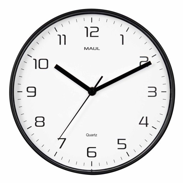 Wall clock, black MAULdrip �25 cm