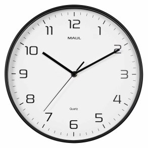 Wall clock, black MAULdrip �30 cm