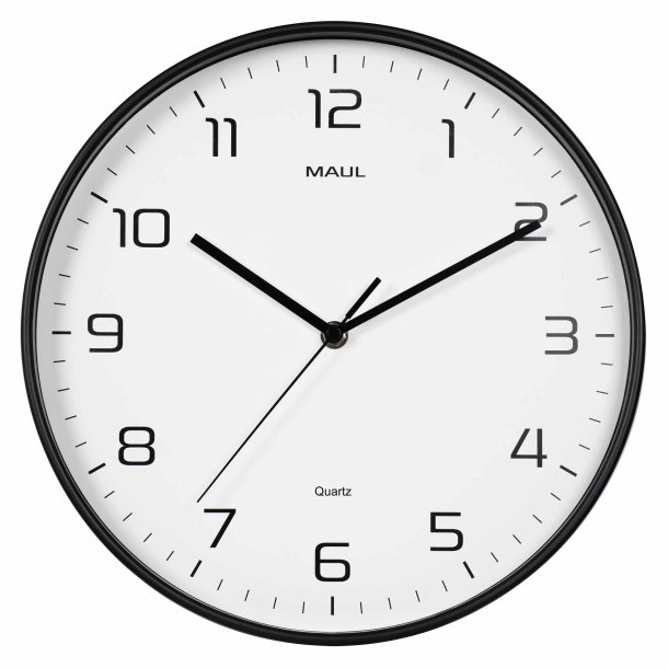 Wall clock, black MAULdrip �30 cm