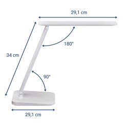 Wireless LED desk lamp, white, MAULsally