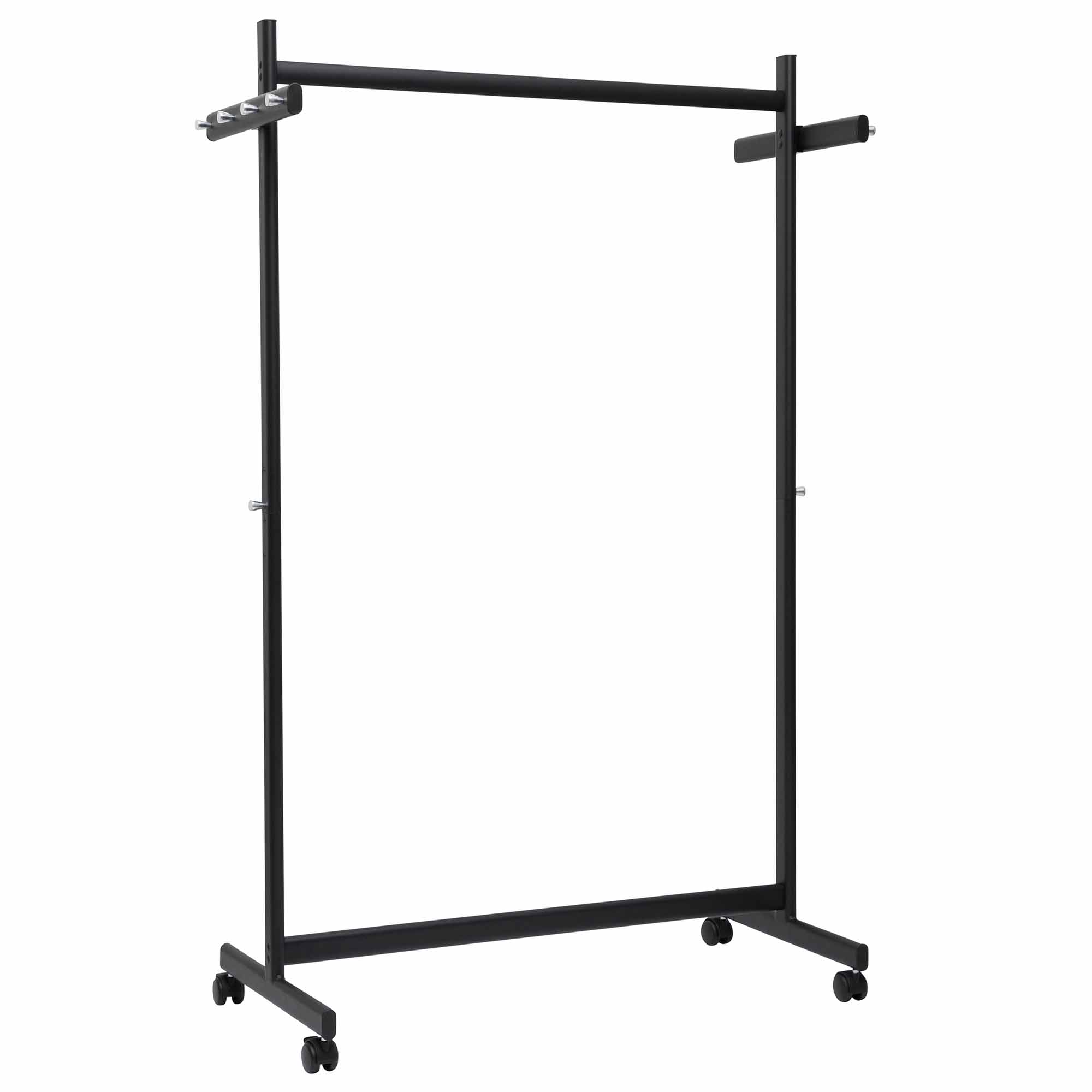 Garderobestativ på hjul, MAULsamba, sort