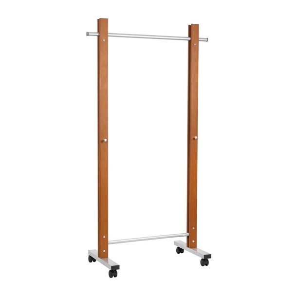 Garderobestativ p� hjul, MAULrumba, m�rkt tr�look