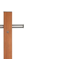Garderobestativ p� hjul, MAULrumba, m�rkt tr�look