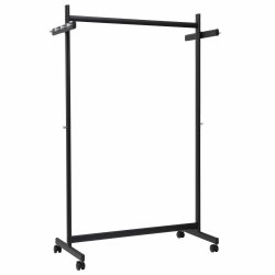 Garderobestativ p� hjul, MAULsamba, sort