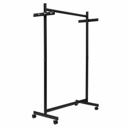 Garderobestativ p� hjul, MAULsamba, sort