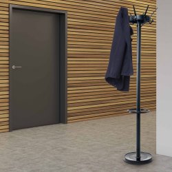 Garderobenst�nder mit Schirmhalter, MAULcaligo, schwarz