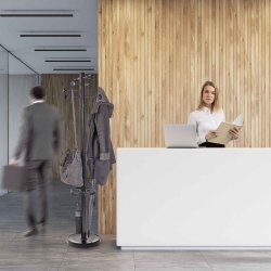 Kl�dh�ngare med paraplyst�ll, MAULgrando, svart