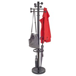 Kl�dh�ngare med paraplyst�ll, MAULgrando, svart