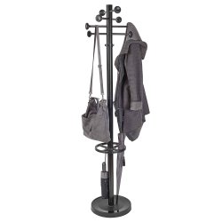 Kl�dh�ngare med paraplyst�ll, MAULgrando, svart