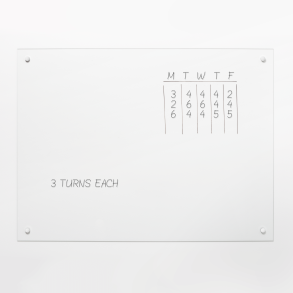 60 x 55 cm. Tydlig Whiteboard EJ MAGNETISK