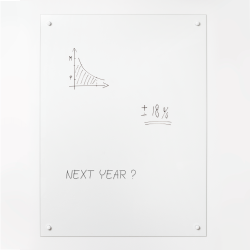 60 x 55 cm. Tydlig Whiteboard EJ MAGNETISK