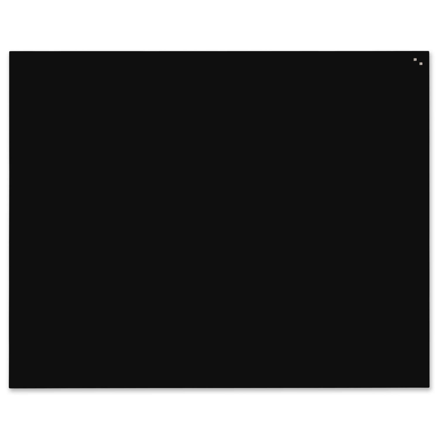 Billede af 180 x 120 cm. Sort Magnetisk Glastavle