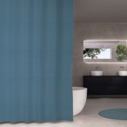 Duschvorhang, taublau, 180 x 200 cm.