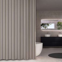 Duschvorhang, anthrazit, 180 x 200 cm.